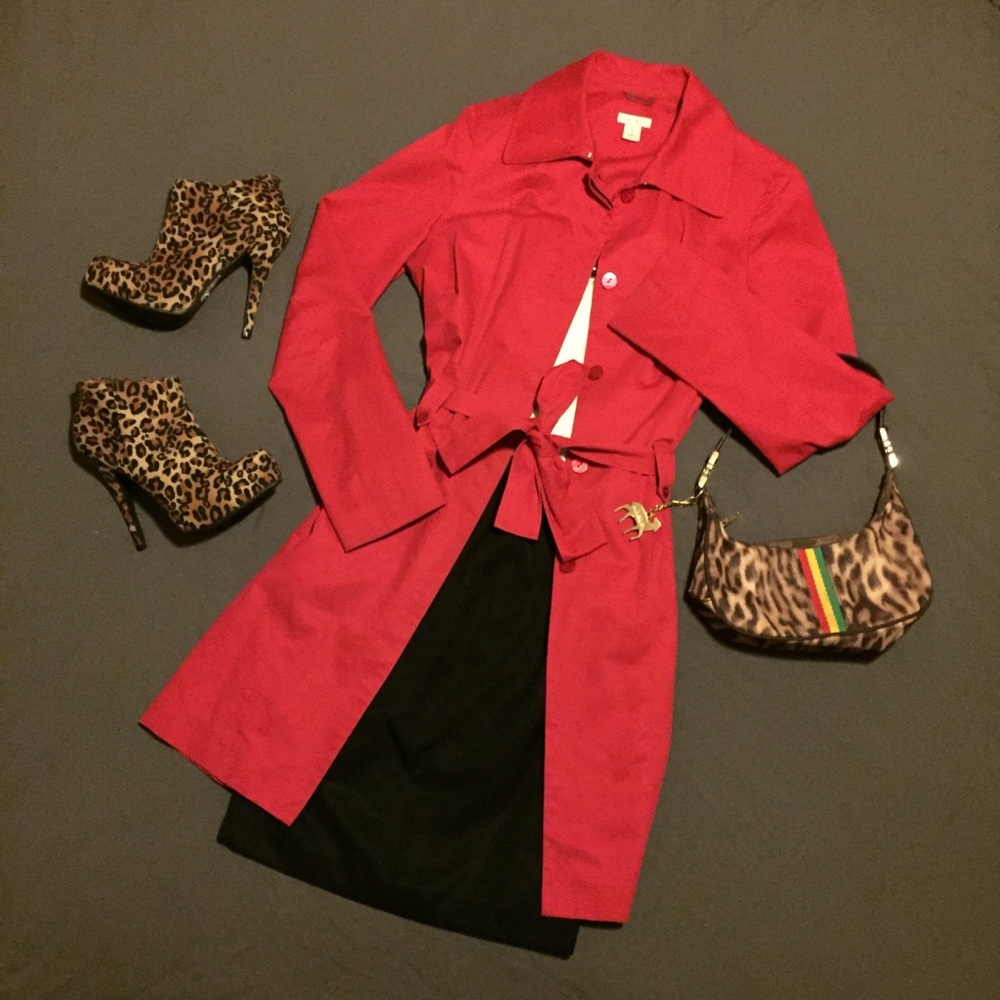 💋 timeless HALOGEN red trench 👠